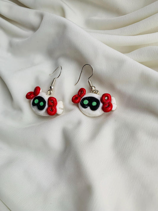 BTS Jin Wootteo in cute little bows earrings