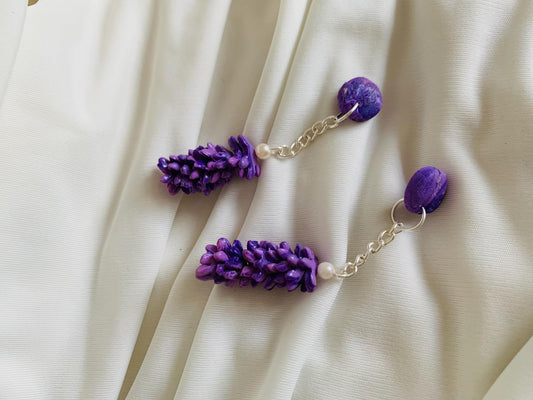 Lavender earrings - inspired by “Wild flower” by RM of BTS