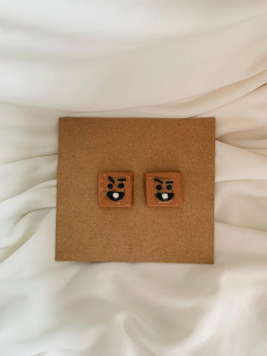 Handmade BT21 Shooky (Suga) earrings