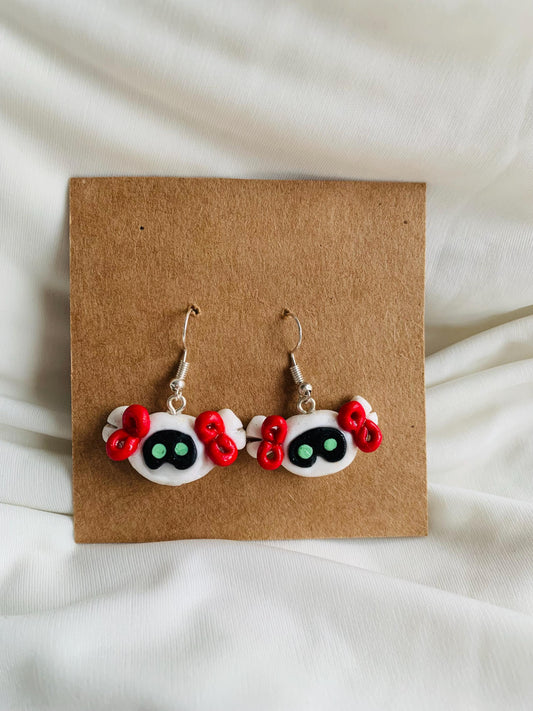 BTS Jin Wootteo in cute little bows earrings
