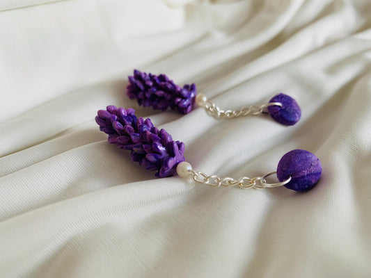 Lavender earrings - inspired by “Wild flower” by RM of BTS