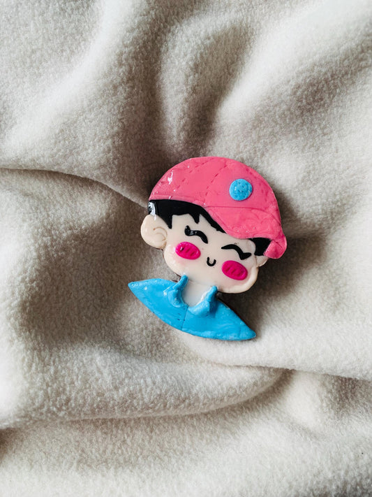 Jin “Running wild” brooch pin - K-Pop, Gift, BTS, brooch, pin
