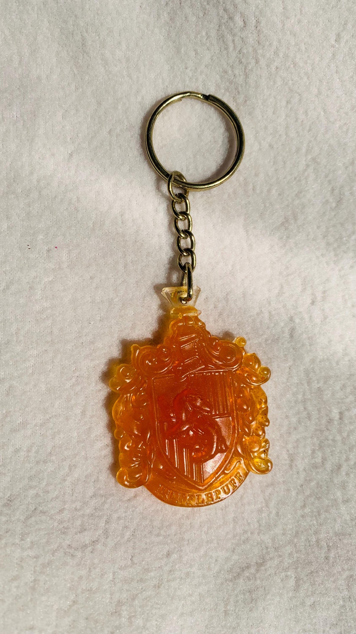 Resin Matte finish Harry Potter houses keychain