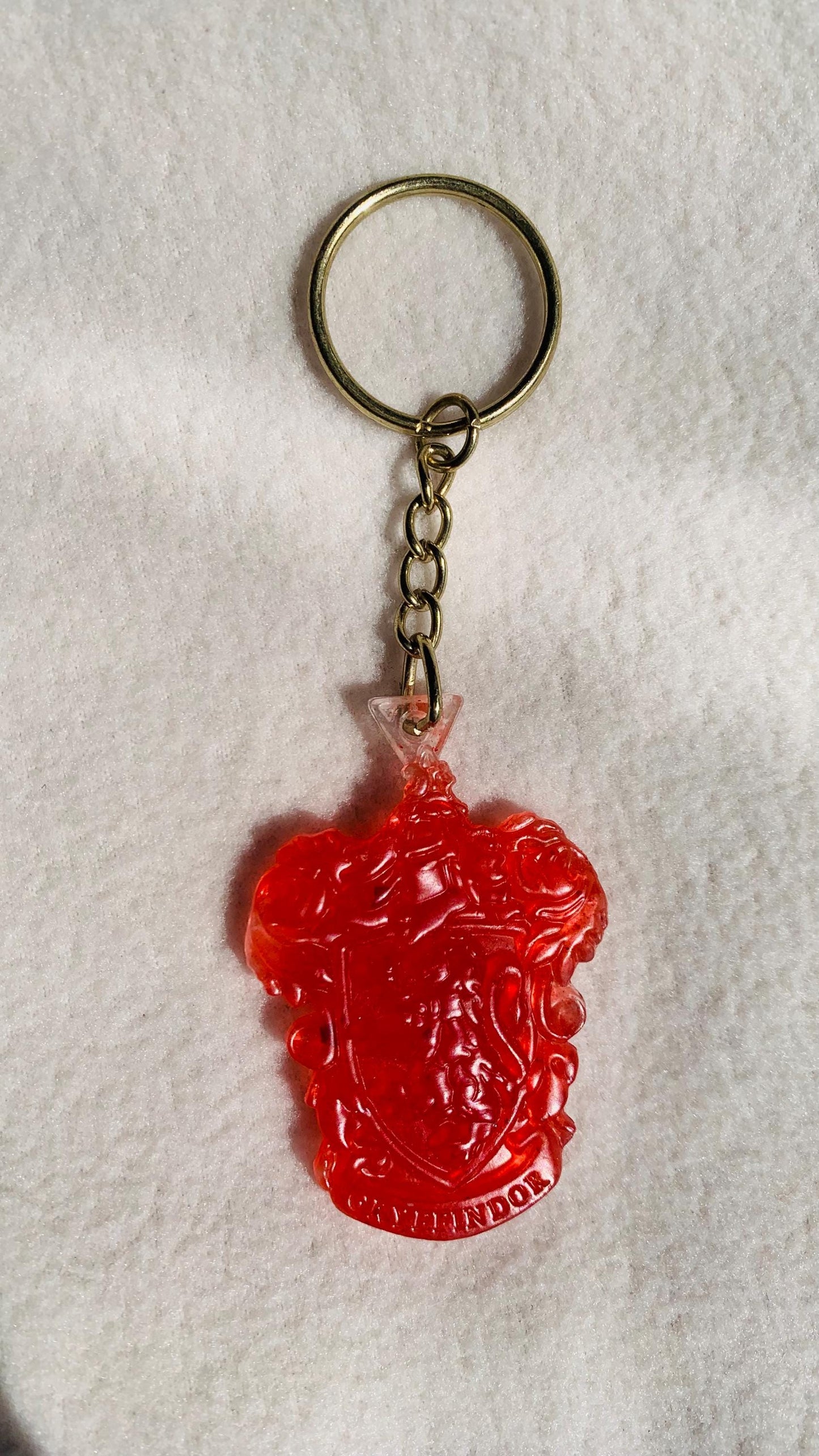 Resin Matte finish Harry Potter houses keychain